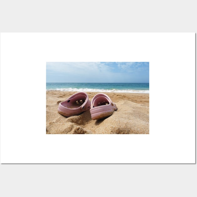 Crocs on the Beach Wall Art by GenuineDabber